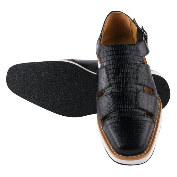 Adam Genuine Leather Lizard Print Sandals main image 8
